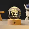 Lámpara de noche personalizada de bola de cristal luminosa, un regalo conmemorativo creativo y práctico para niños y niñas en su cumpleaños, o como decoración para el Día del Maestro.