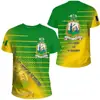 Camiseta de Manga Corta para Hombre con Patrón de Bandera y Emblema Nacional de San Vicente, Impresión 3D, Nueva, Transfronteriza, Venta Directa de Fábrica, Suministro