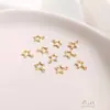 Pingente Estrela de Cinco Pontas Color-Preserving Preenchido com Ouro 14K Acessórios Pingente de Estrela Artesanal DIY Gancho de Orelha Pingente de Orelha Acessórios de Joalheria