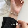Nuevo Pulsera de Corazón Estilo Coreano para Mujer, Moda Retro, Estilo Hip-Hop, una Cadena de Pulseras con Forma de Corazón, Joyería Artística Hecha a Mano, de Moda
