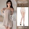 Lencería Sexy Talla Grande Vestido Transparente Encaje Deseo Puro Tirante Descubierto Camisón Apasionado No Necesita Quitarse