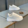 Novos Sapatos Masculinos Primavera 2026, Sapatos Brancos Respiráveis, Tênis Esportivos Tendência e Versáteis com Solado Grosso para Estudantes do Sexo Masculino, Tênis Casuais
