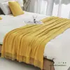 Manta de Sofá Manta Estilo Ins Manta para Cochilo no Escritório Xale Manta para Ar Condicionado Decoração de Cama e Café da Manhã Cama Toalha de Cabeceira