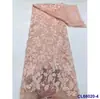 Vestido de Noche Francés con Adornos de Perlas, Bordado de Apliques, Encaje de Malla y Tejido de Encaje Tridimensional Encaje Nupcial