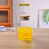 Jarra de Vidrio de Borosilicato para Agua Fría para Uso en Hogar y Restaurante, Gran Capacidad, Aislante Térmico, Jarra Espesa para Jugos, Jarra de Gama Alta para Bebidas Frías