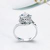 Shake Voice Live Explosions Twist Six Claw Eight Heart Eight Arrows Zircon Ring Imitação Moissanite Engagement Opening Women's Tail Ring