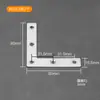 Tiras de aço inoxidável tiras planas suportes de ângulo de metal de uma palavra peças retas com furos longos chapa de ferro fina galvanizada espessa perfurada Lei De Zhu