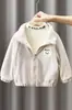 Jaqueta de fleece para meninos outono e inverno 2023 novas roupas de inverno infantil quente polar fleece top quente inverno Ruan bonito