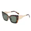 2026 Moda Europea y Americana Nueva Gafas de Sol Ojo de Gato de Montura Grande para Mujer, Gafas de Sol de Alta Gama Estilo Callejero para Exteriores con Protección Solar para Hombre, Transfronterizo