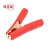 Clip jacaré de 100A com pacote completo, banhado a cobre, tamanho grande de 90mm, bateria de alta corrente, clip vermelho e preto para bateria de carro