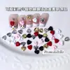 Nuevos Accesorios de Aleación con Forma de Lazo y Corazón para Uñas Japoneses Lindos 3D Corazón de Melocotón Dopamina Decoración de Uñas DIY