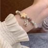 2025 Nova Pulseira de Gato Engraçada Feminina Estilo Coreano Decoração de Corrente de Contas Verão Doce Cool Garota Quente Design de Nicho Senso Sofisticado