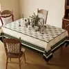 Toalha de Mesa Estilo Americano 2026 Novo Modelo Luxo Leve High-End Jantar Mesa Tapete À Prova de Óleo À Prova d'Água Resistente ao Calor Sala de Estar Mesa de Centro Pano