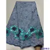 Vestido de Renda com Bordado de Lantejoulas e Linha Colorida Renda de Rede Tecido Vazado Renda Tecido Atacado Renda de Cordão