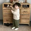 Conjunto de Suéter Estilo Coreano para Bebé Niños de Principios de Primavera, Ropa de Punto con Cuello para Bebés de Primavera y Otoño, Ropa Versátil para Niños Pequeños