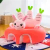Bebê Aprende a Sentar no Sofá, Antirrolagem e Antiqueda, Bebê Aprende a Sentar no Brinquedo de Pelúcia, Sofá de Pelúcia Infantil, Sofá Preguiçoso