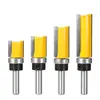 Cortador recto con rodamiento de 8 filos fresadora para carpintería fresadora cortador cortador de perfilado cortador de recorte cortador recto de doble filo 19.05 mm máquina fresadora de recorte de baquelita