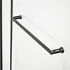Puerta plegable de hotel personalizada para sala de ducha, puerta corredera interior para sala de ducha en forma de L, puerta de baño de cristal con marco completo