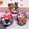 Zuecos de Picnic de Primavera de Nuevo Producto Transfronterizos Hebilla de Zapato de Flor Dibujos Animados Creativos Desmontables DIY Accesorios para Zuecos Venta al por Mayor