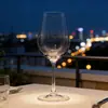 Taças Altas de Vinho Tinto com Design de Corte a Frio de Alta Qualidade para Banquetes de Hotel, Taças de Vinho de Vidro, Copos de Licor de Vidro Atacado