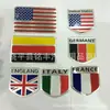 Alemanha, Reino Unido, Itália, Estados Unidos, França Bandeira Modificada Logo de Carro, Placa de Identificação, Logo de Carro, Adesivo de Carro, Adesivo de Carroceria