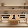 Asiento de Tatami Estilo Japonés Madera Maciza Plegable Balcón Ocio Silla de Té Apartamento Pequeño Respaldo Taburete Bajo Silla de Cama