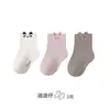 Calcetines para bebé para primavera, otoño e invierno, de ajuste holgado sin apretar las piernas, calcetines de algodón sin costuras, clase A, con dibujos animados, para niños y niñas, hasta la mitad de la pantorrilla