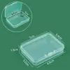 Caja rectangular dentro de 1.8 de altura caja de plástico transparente caja de embalaje caja de almacenamiento de piezas de herramientas para equipo de pesca caja para componentes electrónicos