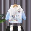 Roupas de Proteção Solar Infantil para Meninos 2025 Novo Estilo Coreano Bebê Verão Respirável Secagem Rápida Tops para Crianças Pequenas e Médias com Proteção UV
