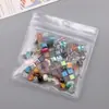 Bolsa de Almacenamiento para Pendientes con Exhibidor Perforado, Se Puede Colgar para Almacenamiento en Casa, Collares, Pendientes, Aretes, Bolsa de Joyería Transparente Portátil