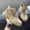 Otoño Nuevo Botas Martin para Hombre Zapatilla Versátil Aumento de Altura Zapatos para Hombre Zapatillas Ropa de Trabajo Zapatos Casuales para Hombre Zapatos con Aumento de Altura