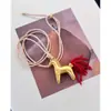 En Stock Collar Largo de Cadena con Colgante de Pony Sonny Cadena para Suéter Larga Accesorio Versátil Personalizado con un Toque de Lujo Que No Se Desvanece