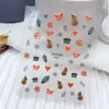 Série Duyuer Adesivos de Unha Populares Estilo Influenciador Realista com Suporte Adesivo para Decoração de Unhas DIY