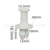 68053681AA es adecuado para clip de fijación de deflector protector de parachoques delantero Dodge Ram, hebilla de remache de expansión