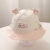 Chapéu de Bebê Fofo Elefantinho Estilo Novo Primavera/Outono Chapéu Bucket com Proteção Solar Ajustável para Meninos e Meninas Chapéu de Pescador com Proteção Solar para Uso Externo