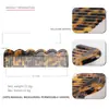 Peine de placa de acetato con dientes degradados directo de fábrica peine para el cabello con onda de mármol leopardo peine para el cabello de nube