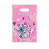 Decoración para Fiesta de Cumpleaños de Pink Stitch Suministros Vajilla Desechable Juego Vasos de Papel Platos de Papel Guirnalda Bolsas de Regalo