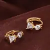 Moda temperamento Corea del Sur joyería oreja de ángel joyería aretes chapados en plata hebilla de oreja aretes femeninos fábrica al por mayor