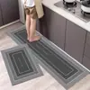 Novos Tapetes de Cozinha 2025, Carpete Doméstico, Absorvente de Água, Resistente a Manchas, Absorvente de Água, Antiderrapante, Tapetes Longos para Banheiro e Cabeceira