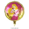 Al por mayor una variedad de globos de película de aluminio de 18 pulgadas con forma de bola redonda, corazón, Princesa Sofía, Sirena, juguetes de cumpleaños para niña de bebé