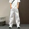 Nuevos pantalones casuales rectos holgados de retazos tridimensionales elegantes para hombre, pantalones simples modernos y versátiles