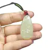 Colgante de Jade Afgano Tallado Buda Maitreya Forma de Gota de Agua Adorno de Jade Accesorio Suministro Directo del Fabricante