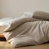 2026 Nueva Funda de Edredón de una Pieza Cepillada de Algodón de Fibra Larga de Color Sólido, Ropa de Cama Suave y Cómoda para Otoño e Invierno