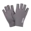 Adequado para homens e mulheres, seda gelada meio dedo esportes de ciclismo fitness condução masculina luvas de alta elasticidade confortáveis proteção solar
