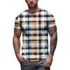 Camiseta Masculina Roupas Masculinas Impressão 3D Verão Casual Manga Curta Gola Redonda Pulôver Roupas Masculinas