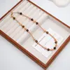 Colar Maillard Pedra Olho de Tigre Pérola, Corrente de Suéter Fashion Vintage Acessório, Nova Corrente de Suéter de Luxo Leve Feminina de Alta Qualidade