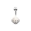 Gran Venta Combinación de Anillo para Ombligo Corto Color Acero Ópalo Mixto Anillo Umbilical Hebilla Umbilical Set de Anillos para Ombligo Joyería para Piercings del Cuerpo Humano