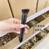 Brocha de Base Xuanhu Hair de Cabeza Plana Oblicua Se Enfoca en la Cabeza Redonda, No Absorbe Maquillaje, Es Ligera y No Deja Marcas, Brocha de Base de Pelo Animal