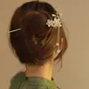 Pinza para el pelo con borla de flor de perla de temperamento, estilo antiguo, alta calidad, pinza para el pelo de temperamento, accesorios para el pelo para la parte trasera de la cabeza, para mujeres