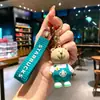 Llavero Starbucks Taza de Té con Leche Muñeco de Dibujos Animados Llavero de Coche Colgante para Bolso Máquina de Garra Regalo Pequeño Venta al por Mayor